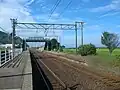 View of station platforms