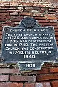 Church PHC historical marker installed in 1939