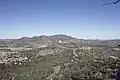 Black Mountain centered in the distance