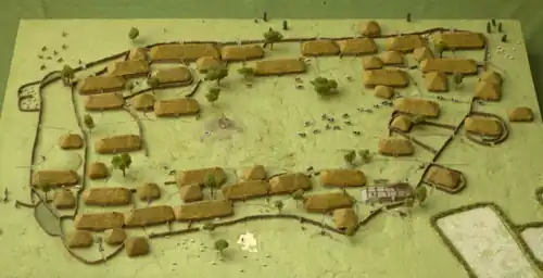 Model of Hodde Iron Age village, Denmark, c. 100 BC[5]