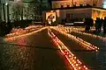 "Light the candle" event at a Holodomor memorial in Kyiv