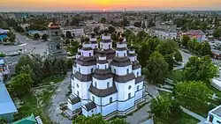 Aerial view of the cathedral