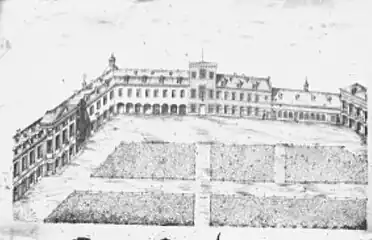 The inner courtyard