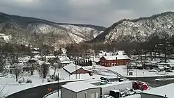 View of Hot Springs and Lover's Leap Ridge
