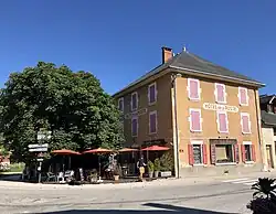color photo of a hotel