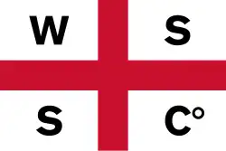 House flag of the Waterford Steamship Company (dissolved 1912)