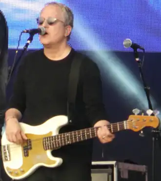 McDonald performing with Bon Jovi in 2013