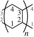 Regular double-strand organic polymer CRU.