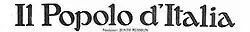The newspaper's logo as it appeared on its front page