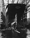The stern of the Imperator prior to launch