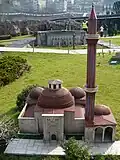 Model of the İnce Minareli Medrese, showing the original height of its minaret