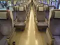 Green car interior