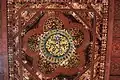 The plum flower and dragons on the lobby ceiling caisson.