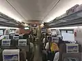 Interior of CR300BF second class