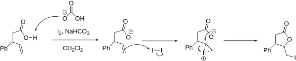 Iodolactonization