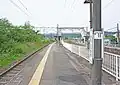 View along the inbound line