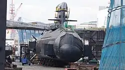 JS Shōryū at Kobe on 11 November 2017.
