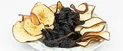 Dried apples, pears and plums – a traditional product of Poland, used, for example, to prepare Christmas compote