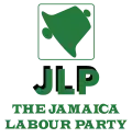 An earlier pre-1990's logo, still seen today outside the party headquarters.