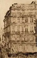 Boulevard Anspach (1888) drypoint, 13.9 × 9.2&nbsp;cm, Museum of Fine Arts, Ghent