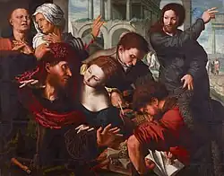 Jan Sanders van Hemessen, The Calling of Saint Matthew. between 1535 and 1540