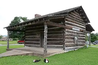 Wooden hut