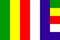 Japanese Buddhist flag (五色幕, goshikimaku)