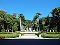 The symmetrical gardens designed by Paul Villon