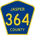 County Road 364 marker