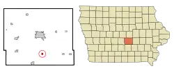 Location of Reasnor, Iowa