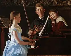 Jean Carolus, The Recital, oil on canvas, 82 x 105.4&nbsp;cm