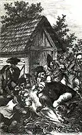 Frontispiece of book Die Judenschule by Hartwig von Hundt-Radowsky&nbsp;[de], Aarau 1822