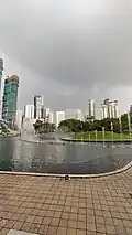 KLCC Park near the Petronas Twin Towers