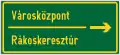 Direction to two localities