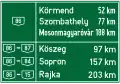 Distance till cities on major road, big