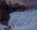 "Norwegian Landscape. (Winter Landscape)", 1908–1910, Oil on canvas, Art Museum of Estonia
