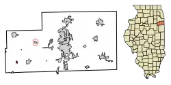 Location of Buckingham in Illinois