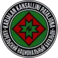 Second unofficial variant of the battalion's insignia depicted as a roundel, similarly, seen across news reports on the unit.