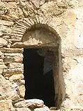 Upper level doorway leading to the north-west gallery