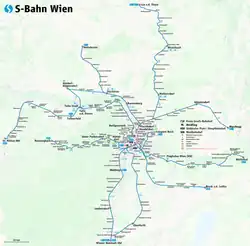 Schematic of the Vienna S-Bahn