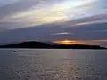 Sunset over Kerrera, viewed from Oban.