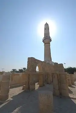 The mosque minaret