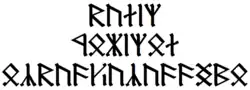 Cirth Writing on Balin's Tombstone