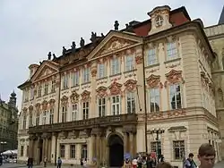 Kinský Palace in Prague by Kilian Ignaz Dientzenhofer
