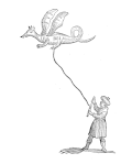 Control-bar figure kite