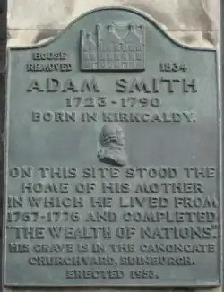 Image 6Adam Smith (baptised 16 June 1723&nbsp;– died 17 July 1790 [OS: 5 June 1723&nbsp;– 17 July 1790]) was a Scottish moral philosopher and a pioneer of political economics. One of the key figures of the Scottish Enlightenment, Smith is the author of The Theory of Moral Sentiments and An Inquiry into the Nature and Causes of the Wealth of Nations. The latter, usually abbreviated as The Wealth of Nations, is considered his magnum opus and the first modern work of economics. Smith is widely cited as the father of modern economics.