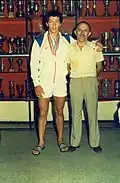 Kolenović with Mirko Nišović in 1986