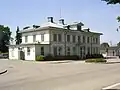 Köping railway station. King Carl XVI Gustaf was present when this station was inaugurated