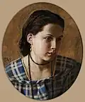 Vilhelmine Erichsen as painted by Kristian Zahrtmann