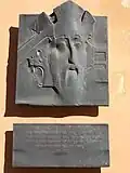 Plaque showing despot Stefan Lazarević in Budapest